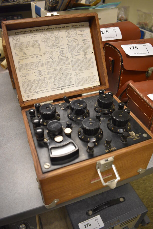 Leeds & Northrup Test Set Board in Wood Pattern Case. 9x7.5x6. (Midtown 2: Room 105) - Image 4 of 7