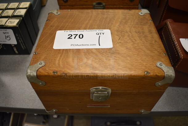 Leeds & Northrup Test Set Board in Wood Pattern Case. 9x7.5x6. (Midtown 2: Room 105) - Image 7 of 7