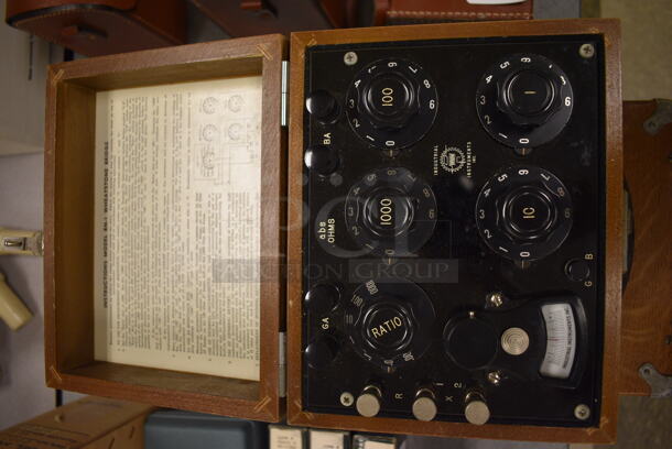 Industrial Instrument RN-1 Wheatstone Bridge Board in Wood Pattern Case. 9x7.5x6. (Midtown 2: Room 105) - Image 4 of 5