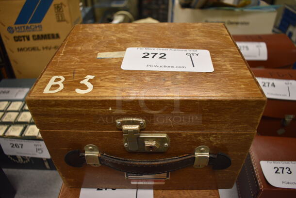 Industrial Instrument RN-1 Wheatstone Bridge Board in Wood Pattern Case. 9x7.5x6. (Midtown 2: Room 105) - Image 5 of 5