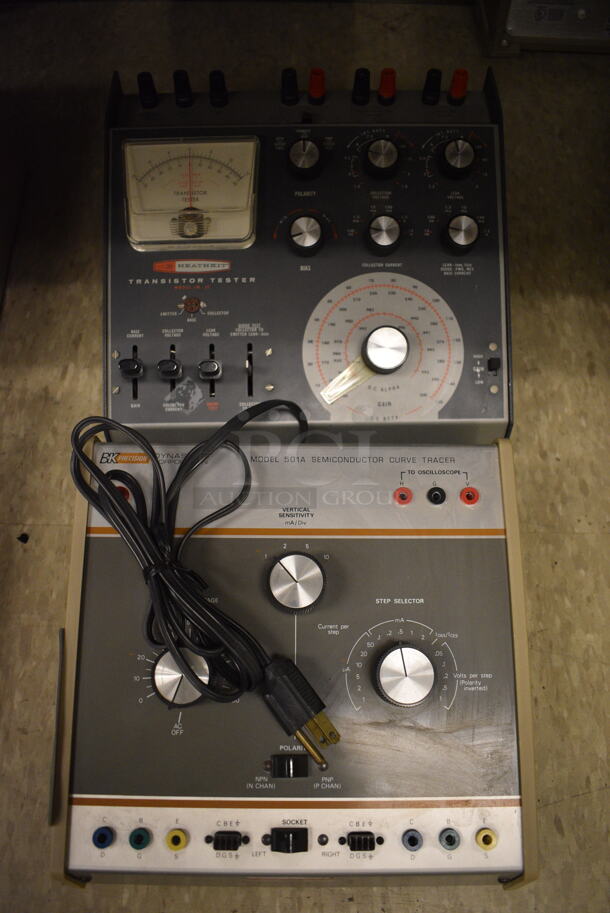 2 BK Precision Units; Model 501 Semiconductor Curve Tracer and Transistor Tester. 10x10x4, 11x10x5.5. 2 Times Your Bid! (Midtown 2: Room 105)