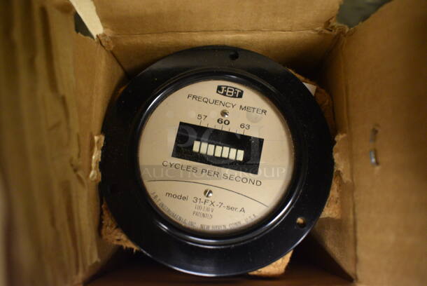 3 IN ORIGINAL BOX! JBT Frequency Meter. 3.5x3.5x4. 3 Times Your Bid! (Midtown 2: Room 105)