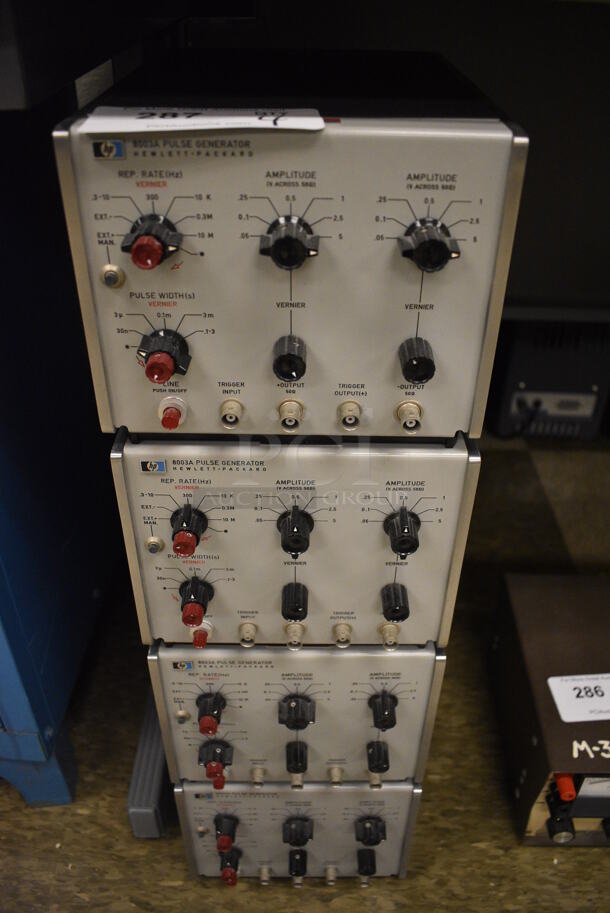 4 Hewlett Packard HP Model 8003A Pulse Generator. 8x11x6.5. 4 Times Your Bid! (Midtown 2: Room 105)