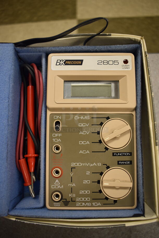 2 BK Precision Dynascan 2805 Digital Multimeter. 5.5x7x2. 2 Times Your Bid! (Midtown 2: Room 105)