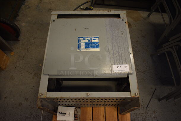 Hevi-Duty Electric Metal Commercial SCR Drive Transformer. 460/230 Volts, 3 Phase. 24x61x30. (Midtown 1: Room 122)