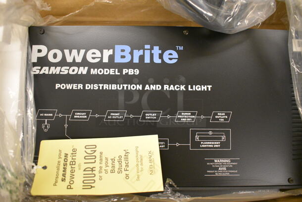 BRAND NEW IN BOX! PowerBrite Sampson Model PB9 Power Distributer and Rack Lite. 18x8x2. (Midtown 2: Room 105) - Image 6 of 6
