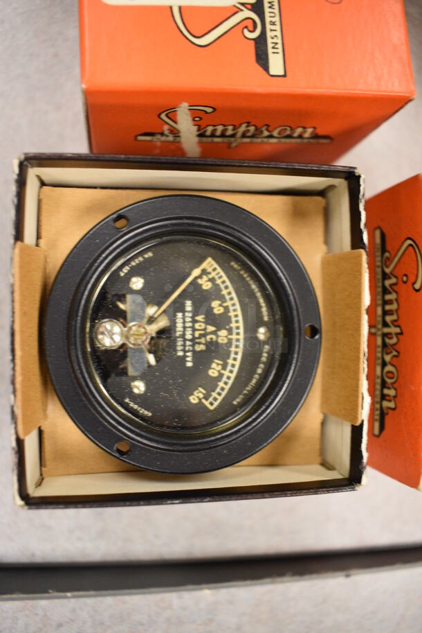 3 BRAND NEW IN BOX! Simpson 155R Voltmeter. 2.5x2.5x3. 3 Times Your Bid! (Midtown 2: Room 105) - Image 2 of 3