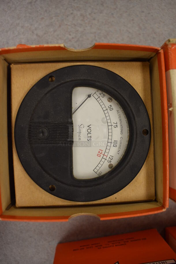 5 BRAND NEW IN BOX! Simpson Voltmeter. 3.5x3.5x2.5. 5 Times Your Bid! (Midtown 2: Room 105) - Image 2 of 4