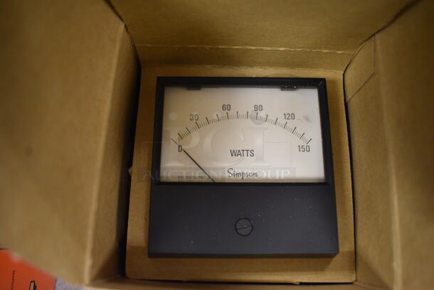 4 BRAND NEW IN BOX! Simpson Wattmeter. 3x3x3. 4 Times Your Bid! (Midtown 2: Room 105)