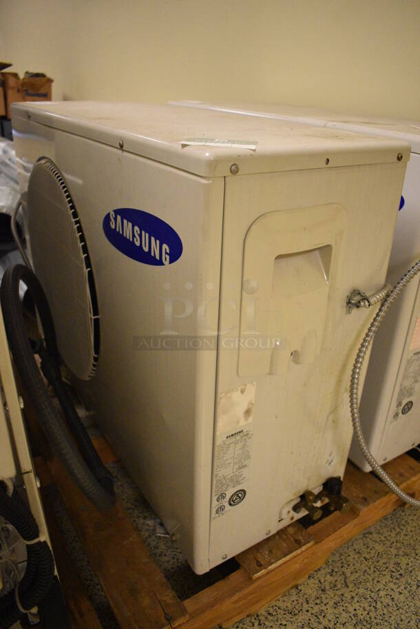 Samsung Model US18A6RC Metal Commercial Split Type Air Conditioner. Cooling Unit Only - Does Not Come w/ Fan Coil. 208/230 Volts, 1 Phase. 35x13x25. (Midtown 2: Hallway)