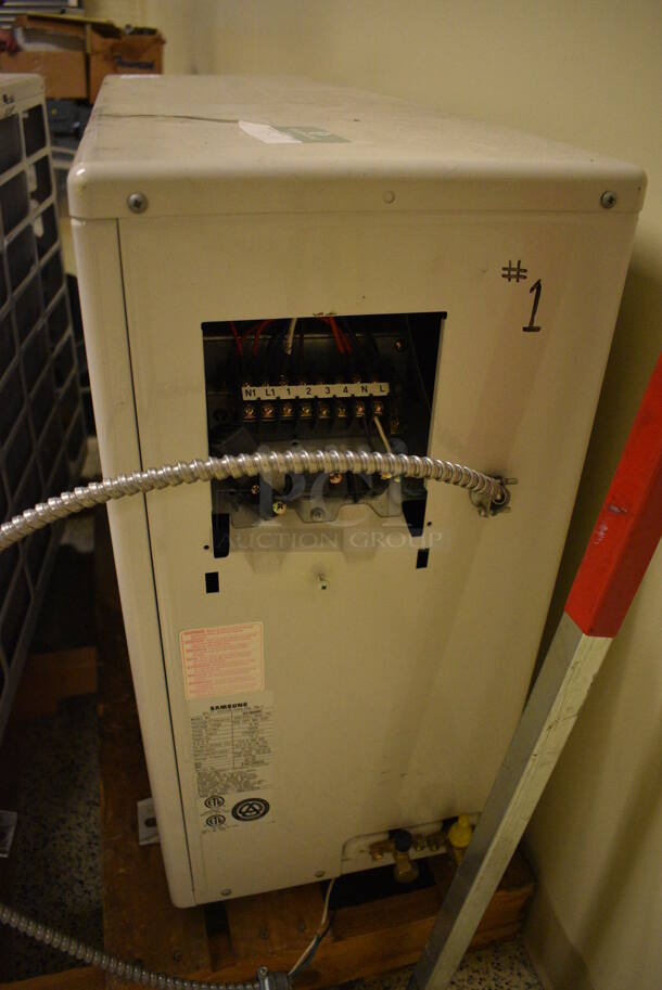Samsung Model US18A6RC Metal Commercial Split Type Air Conditioner. Cooling Unit Only - Does Not Come w/ Fan Coil. 208/230 Volts, 1 Phase. 35x13x25. (Midtown 2: Hallway) - Image 3 of 5