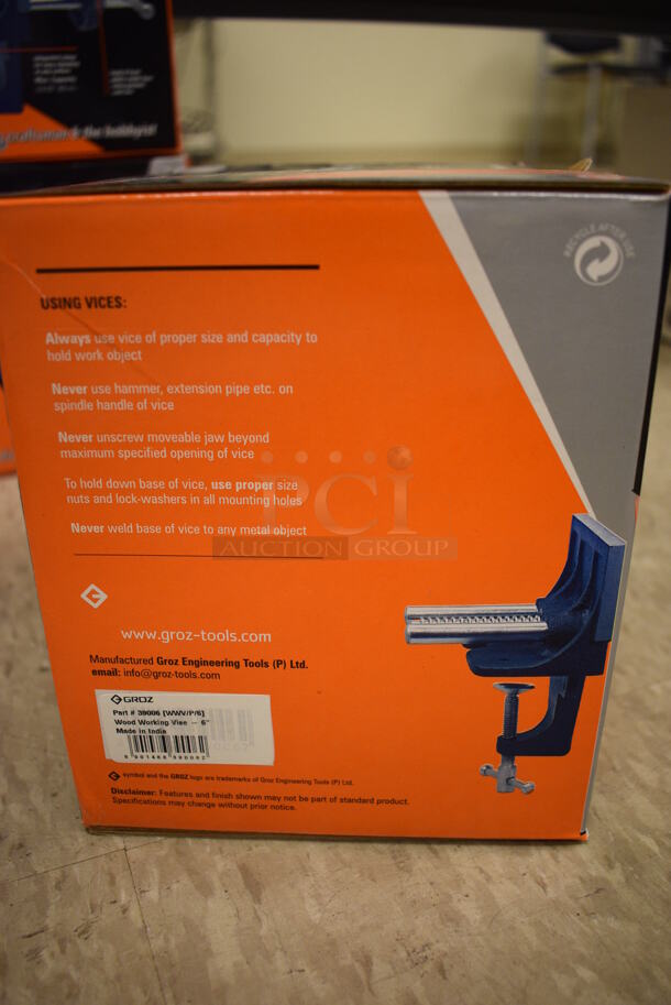 BRAND NEW IN BOX! Groz P6 Woodworking Vice. 6x8x6. (Midtown 2: Room 105) - Image 4 of 5