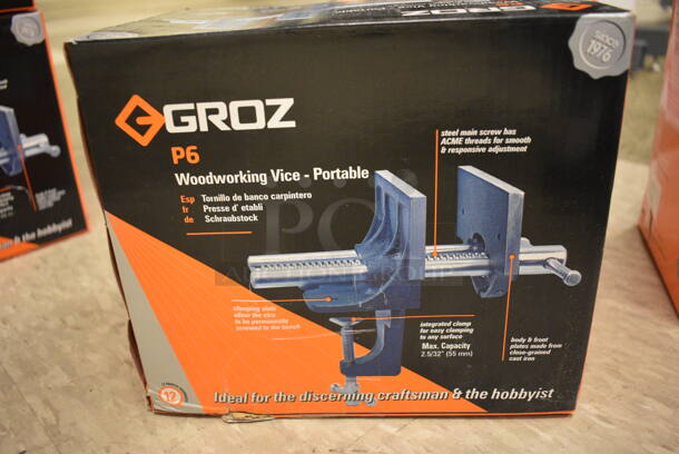 BRAND NEW IN BOX! Groz P6 Woodworking Vice. 6x8x6. (Midtown 2: Room 105) - Image 5 of 5