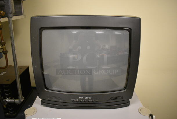 Philips Television w/ Reveal Unit, Sony Color Video Printer and Cart. Cart 18x22x35. TV 14x13x13. (Midtown 2: Room 105) - Image 3 of 7