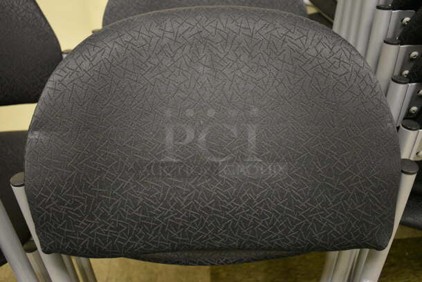 8 Black and Gray Stackable Chairs. Stock Picture Used. 19x18x32. 8 Times Your Bid! (Midtown 2: Room 105) - Image 6 of 9