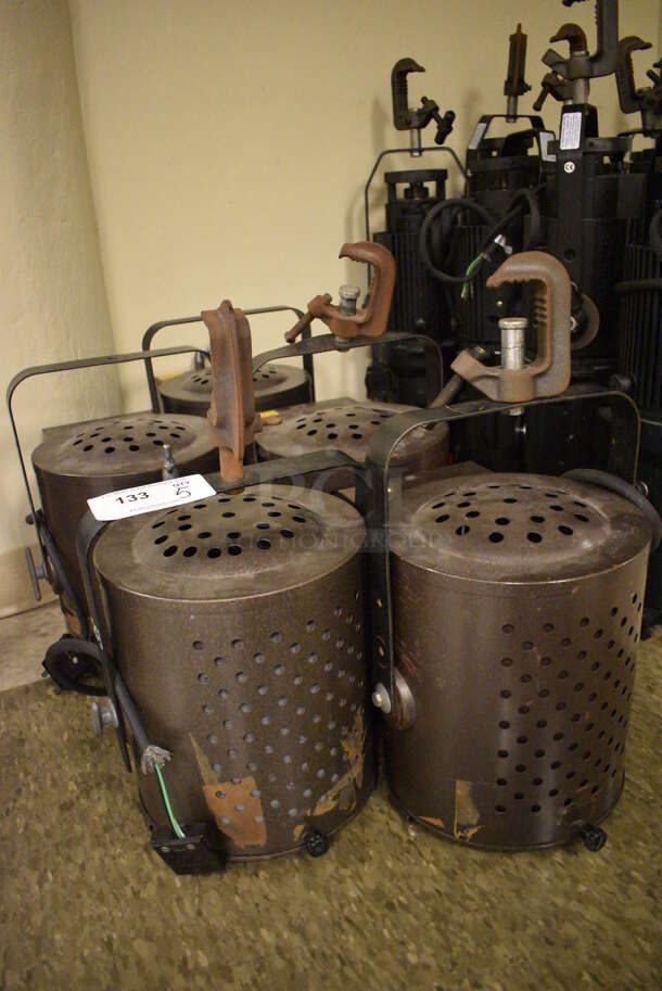 5 Brown Metal Stage Lights. 11x13x16. 5 Times Your Bid! (Midtown 2: Room 105) - Image 2 of 10