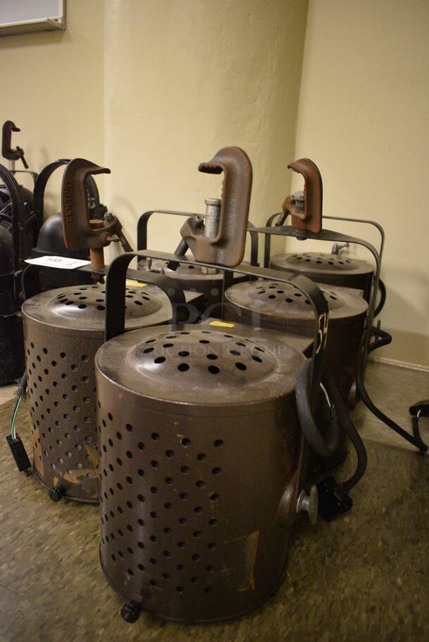 5 Brown Metal Stage Lights. 11x13x16. 5 Times Your Bid! (Midtown 2: Room 105) - Image 3 of 10
