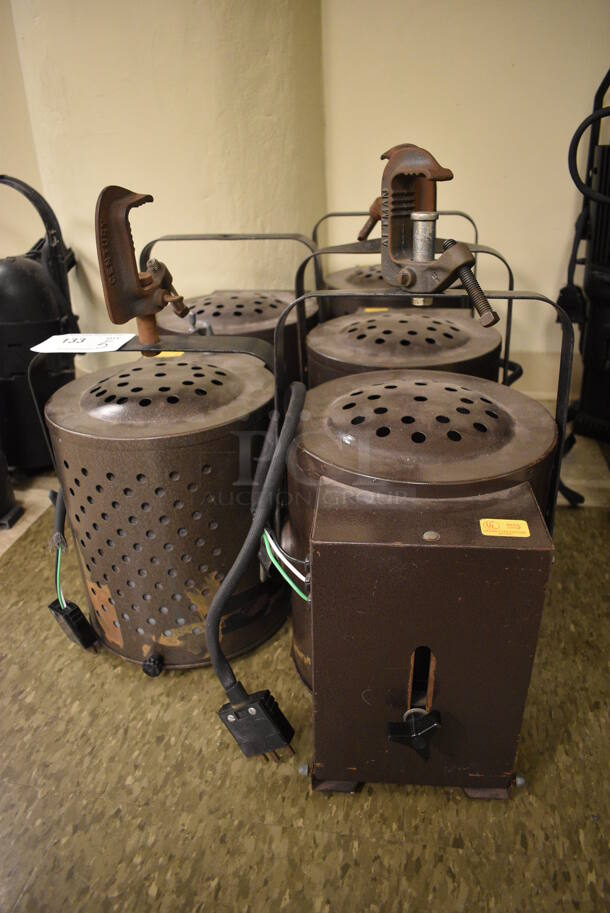5 Brown Metal Stage Lights. 11x13x16. 5 Times Your Bid! (Midtown 2: Room 105) - Image 7 of 10