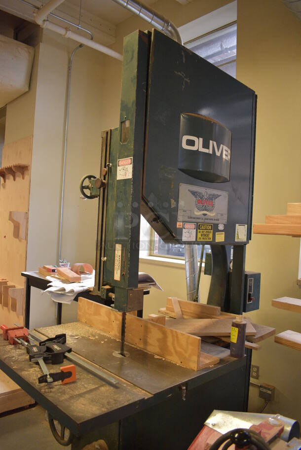 AWESOME! Oliver Model 2416-LH Metal Commercial Floor Style Band Saw. BUYER MUST REMOVE - Winning bidder must schedule a pick up appointment between 5/3/21 - 5/7/21 to pick up this item and work with PCI to complete the necessary COVID approval process. 64x36x96. (Midtown 2: Room 130) - Image 3 of 11