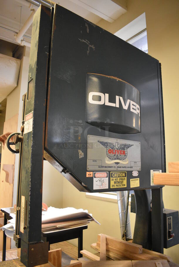 AWESOME! Oliver Model 2416-LH Metal Commercial Floor Style Band Saw. BUYER MUST REMOVE - Winning bidder must schedule a pick up appointment between 5/3/21 - 5/7/21 to pick up this item and work with PCI to complete the necessary COVID approval process. 64x36x96. (Midtown 2: Room 130) - Image 4 of 11