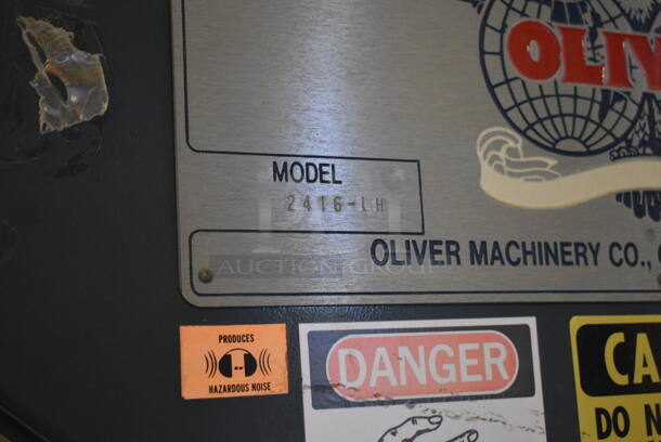 AWESOME! Oliver Model 2416-LH Metal Commercial Floor Style Band Saw. BUYER MUST REMOVE - Winning bidder must schedule a pick up appointment between 5/3/21 - 5/7/21 to pick up this item and work with PCI to complete the necessary COVID approval process. 64x36x96. (Midtown 2: Room 130) - Image 10 of 11