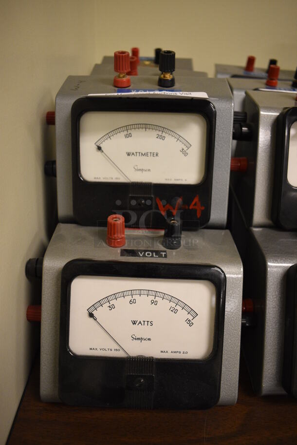 7 Simpson Metal Countertop Watts Readers. 6x5x4.5. 7 Times Your Bid! (Midtown 2: Room 105) - Image 3 of 4