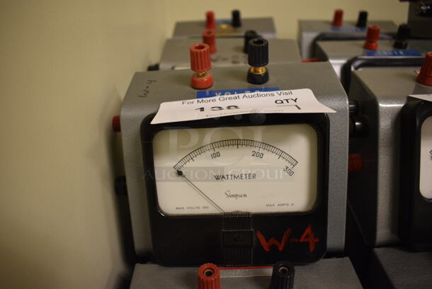 7 Simpson Metal Countertop Watts Readers. 6x5x4.5. 7 Times Your Bid! (Midtown 2: Room 105) - Image 4 of 4