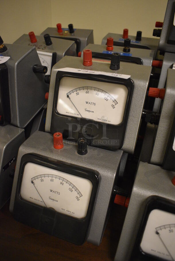 7 Simpson Metal Countertop Watts Readers. 6x5x4.5. 7 Times Your Bid! (Midtown 2: Room 105) - Image 2 of 3