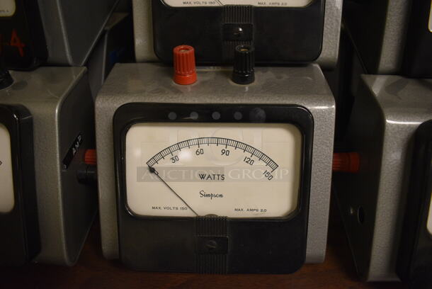 7 Simpson Metal Countertop Watts Readers. 6x5x4.5. 7 Times Your Bid! (Midtown 2: Room 105) - Image 3 of 3