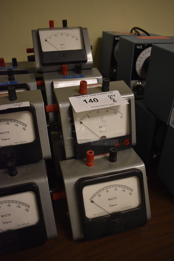 8 Simpson Metal Countertop Watts Readers. 6x5x4.5. 8 Times Your Bid! (Midtown 2: Room 105) - Image 4 of 4