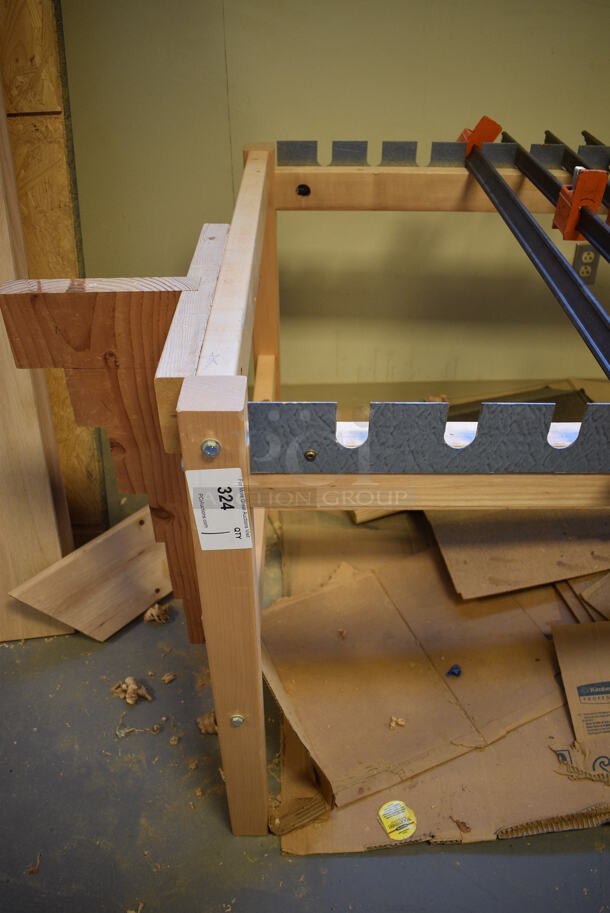 Wood Pattern Floor Style Stand. Does Not Include Contents. 36x72x32. (Midtown 2: Room 130) - Image 2 of 6