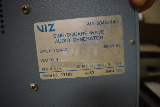 3 VIZ Model WA-504B/44D Metal Audio Generators. 120 Volts, 1 Phase. 8x5x5.5. 3 Times Your Bid! (Midtown 2: Room 105) - Image 4 of 4