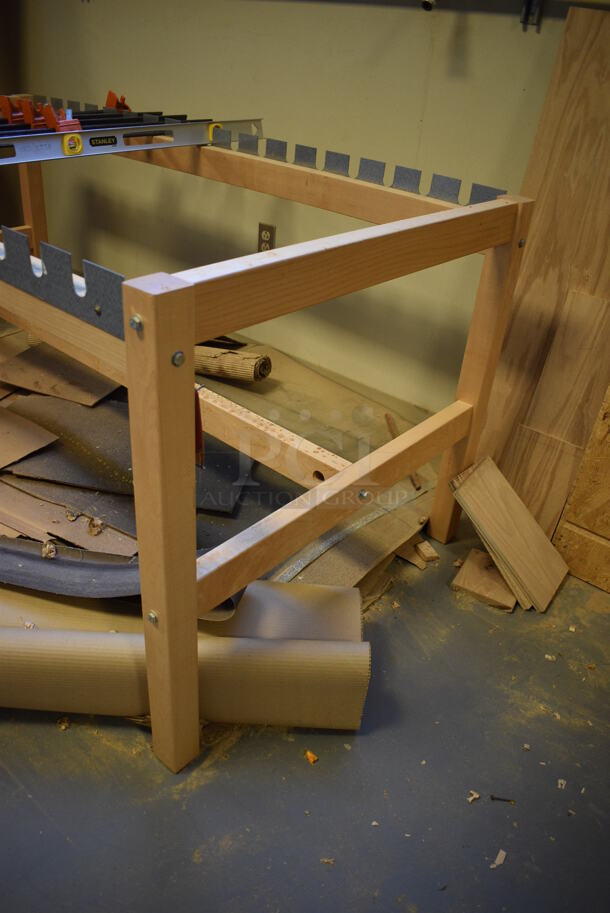 Wood Pattern Floor Style Stand. Does Not Include Contents. 36x72x32. (Midtown 2: Room 130) - Image 5 of 6