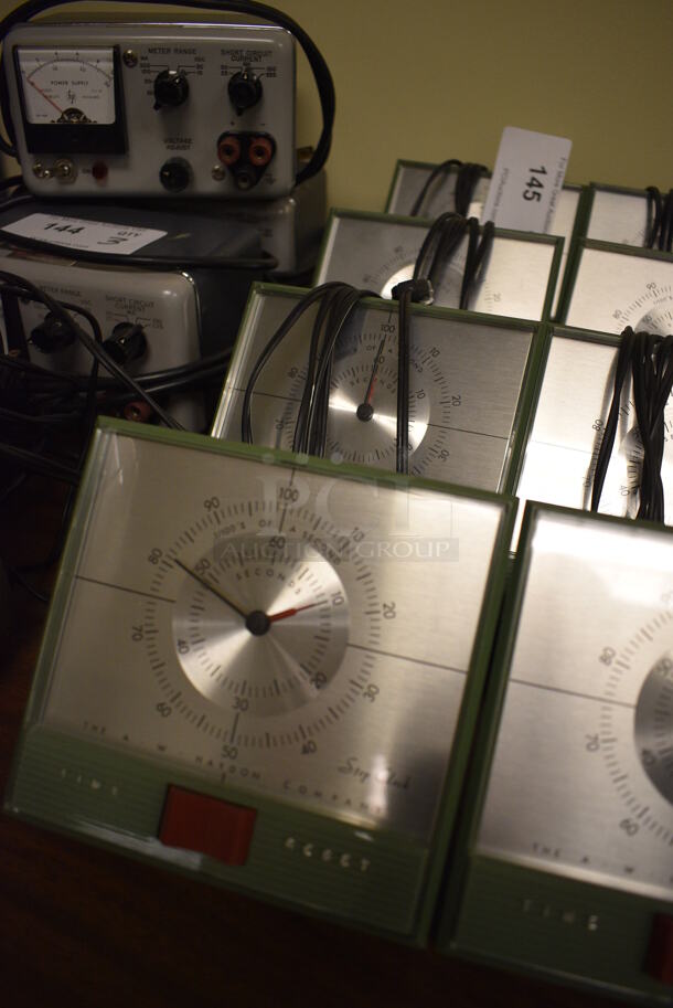 4 AW Haydon Model K15140 Metal Stop Clocks. 6x5.5x5. 4 Times Your Bid! (Midtown 2: Room 105) - Image 3 of 4