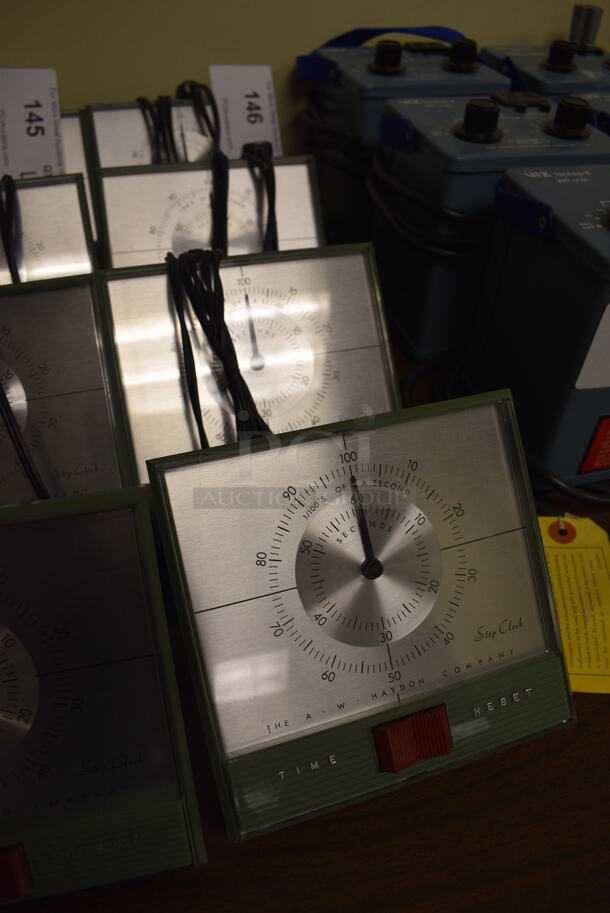 4 AW Haydon Model K15140 Metal Stop Clocks. 6x5.5x5. 4 Times Your Bid! (Midtown 2: Room 105) - Image 3 of 5