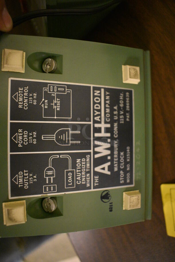 4 AW Haydon Model K15140 Metal Stop Clocks. 6x5.5x5. 4 Times Your Bid! (Midtown 2: Room 105) - Image 5 of 5