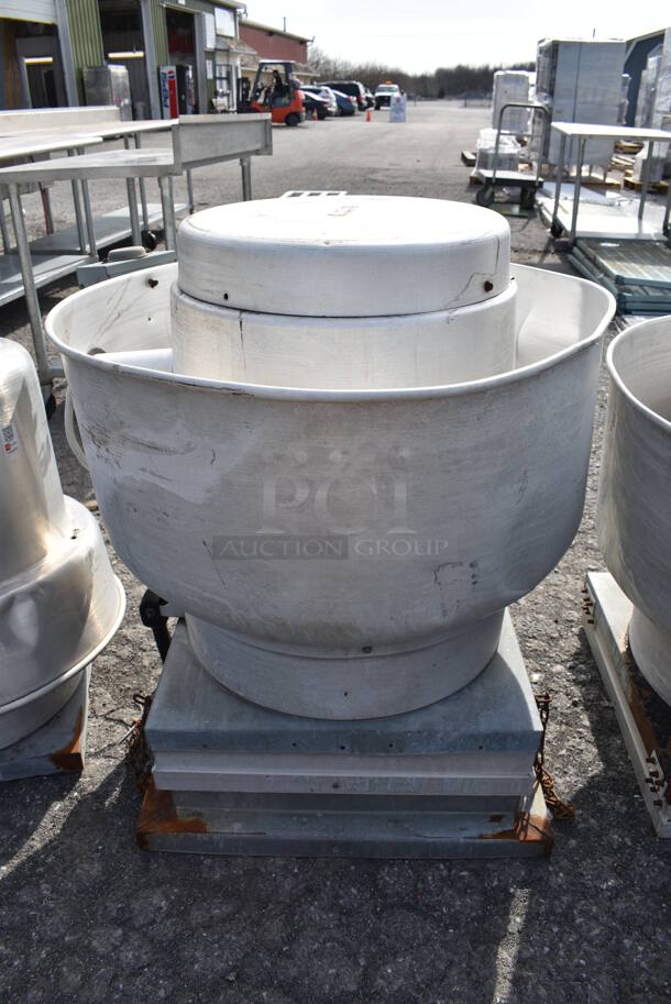 Penn Ventilation Model FX13BHFT Metal Commercial Rooftop Mushroom Exhaust Fan. 208-230/460 Volts, 3 Phase. 36x36x40 - Image 1 of 7