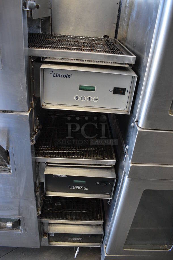 3 GORGEOUS! Lincoln Impinger Model 1132-002-U-K1841 Stainless Steel Commercial Electric Powered Conveyor Pizza Oven on Commercial Casters. 120/208 Volts, 3 Phase. 70x40x62. 3 Times Your Bid! - Image 4 of 12