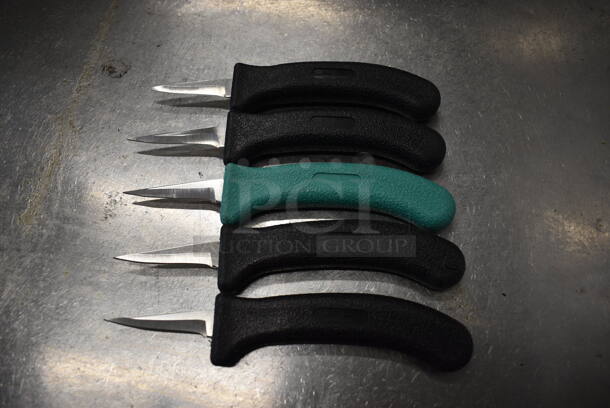 5 SHARPENED Stainless Steel Poultry Knives. 7.5