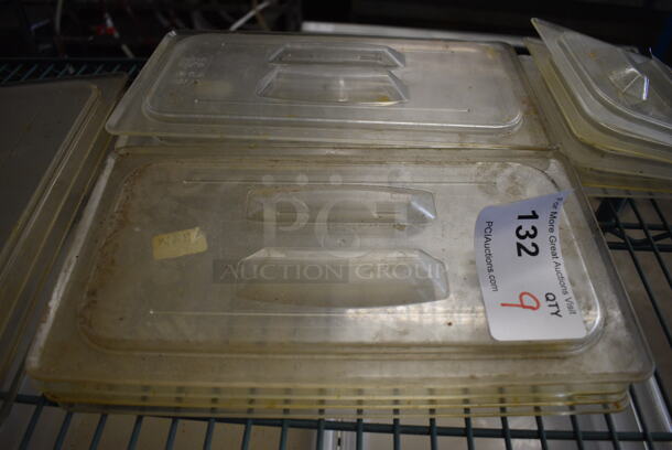 9 Poly 1/3 Size Drop In Bin Lids. 9 Times Your Bid! - Image 1 of 3