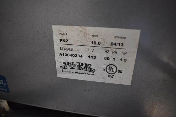 SWEET! 2012 Olde Tyme Model PN2 Stainless Steel Commercial Countertop Single Hopper Peanut Butter Mill Nut Grinder. 115 Volts, 1 Phase. 11x22x22. Tested and Working! - Image 6 of 7