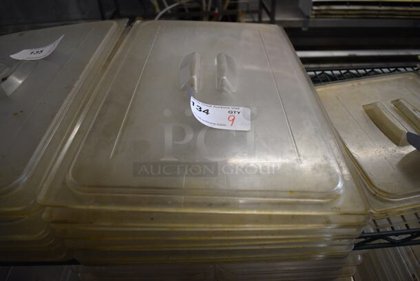 9 Poly Full Size Drop In Bin Lids. 9 Times Your Bid! - Image 1 of 2