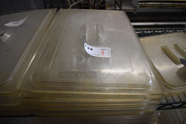 9 Poly Full Size Drop In Bin Lids. 9 Times Your Bid!