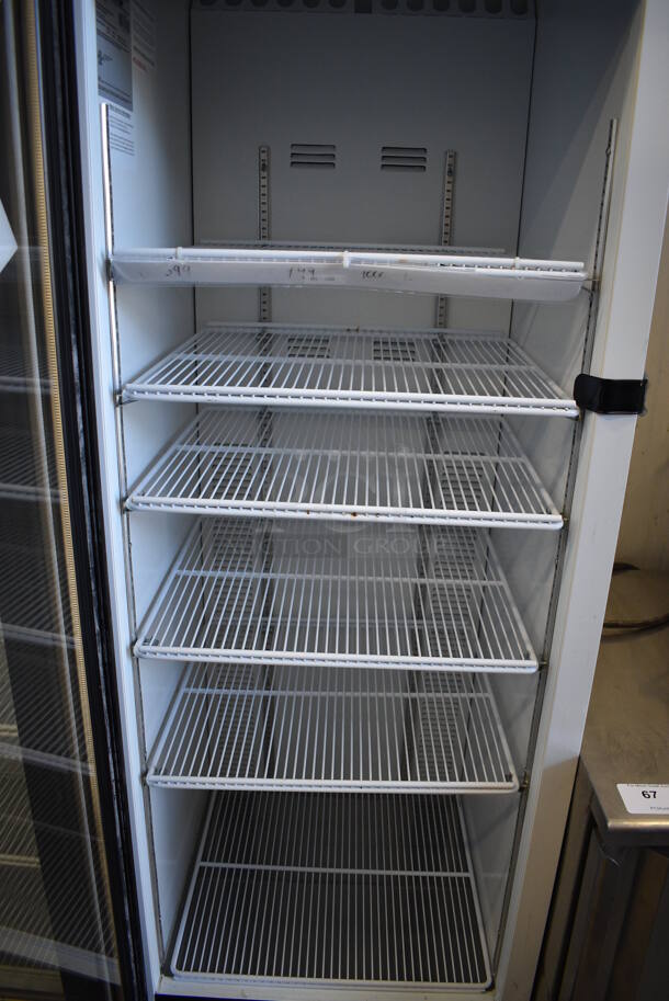 WOW! 2019 Habco Model SE18 Metal Commercial Single Door Reach In Cooler Merchandiser w/ Poly Coated Racks. 115 Volts, 1 Phase. 24x24x79. Tested and Working! - Image 2 of 5