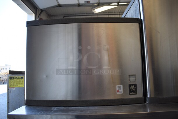 MARVELOUS! 2 Manitowoc Models QY0674C and QYDUAL4C Stainless Steel Commercial Ice Heads on Follett Model SG1476S-60 Stainless Steel Commercial Ice Bin. Comes w/ 2 Manitowoc Model CVD20753 Remote Fans for Ice Heads. 208/240 Volts, 1 Phase. 60x42x92 - Image 7 of 12