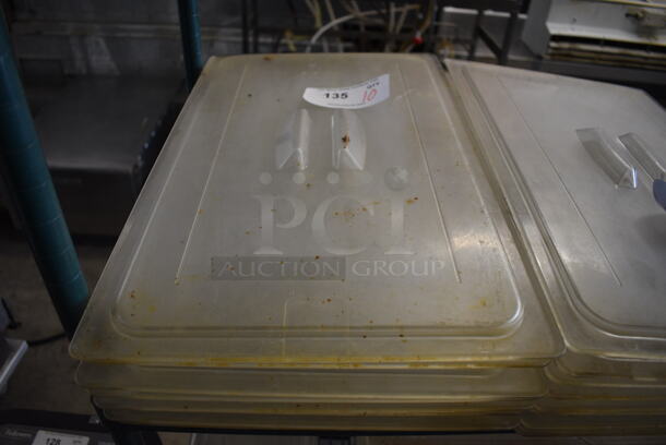 10 Poly Full Size Drop In Bin Lids. 10 Times Your Bid! - Image 1 of 3