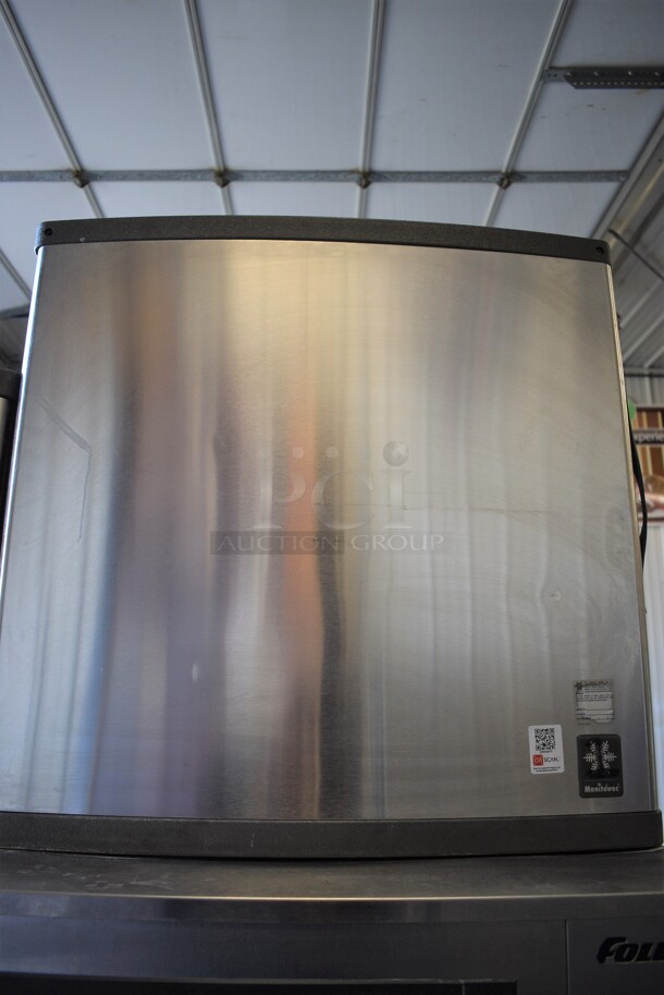 MARVELOUS! 2 Manitowoc Models QY0674C and QYDUAL4C Stainless Steel Commercial Ice Heads on Follett Model SG1476S-60 Stainless Steel Commercial Ice Bin. Comes w/ 2 Manitowoc Model CVD20753 Remote Fans for Ice Heads. 208/240 Volts, 1 Phase. 60x42x92 - Image 8 of 12