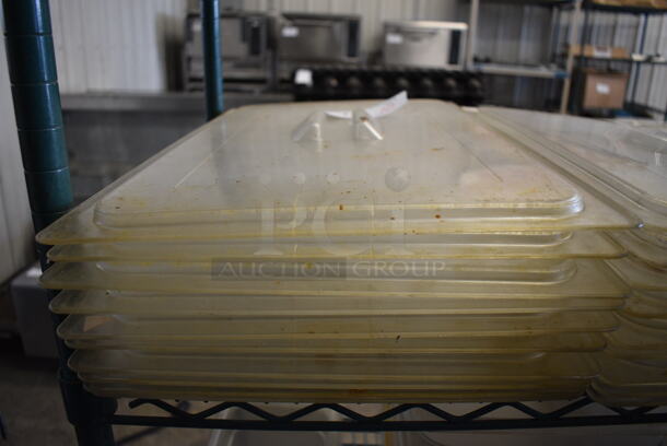 10 Poly Full Size Drop In Bin Lids. 10 Times Your Bid! - Image 3 of 3