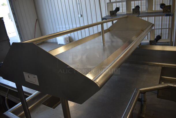 Stainless Steel Commercial Left Side Dirty Side Dishwasher Table. Goes GREAT w/ Items 6 and 7! 67x67x62 - Image 2 of 7