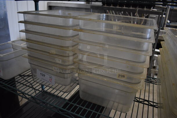 12 Clear Poly 1/2 Size Drop In Bins. 1/2x6. 12 Times Your Bid! - Image 3 of 3